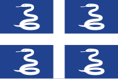 The snake flag Snake Flag of Martinique.svg