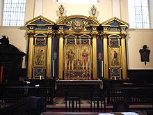 St Clement, Eastcheap: the reredos in May 2008 St Clement Eastcheap (reredos).JPG