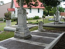 Cemetery with Old St Mark's Anglican Church in the background, 2006 St Mark's Anglican Church, Slacks Creek - cemetery in relation to old church, 2006.JPG