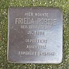 Stolperstein Bad Bentheim Wilhelmstraße 7 Frieda Portje