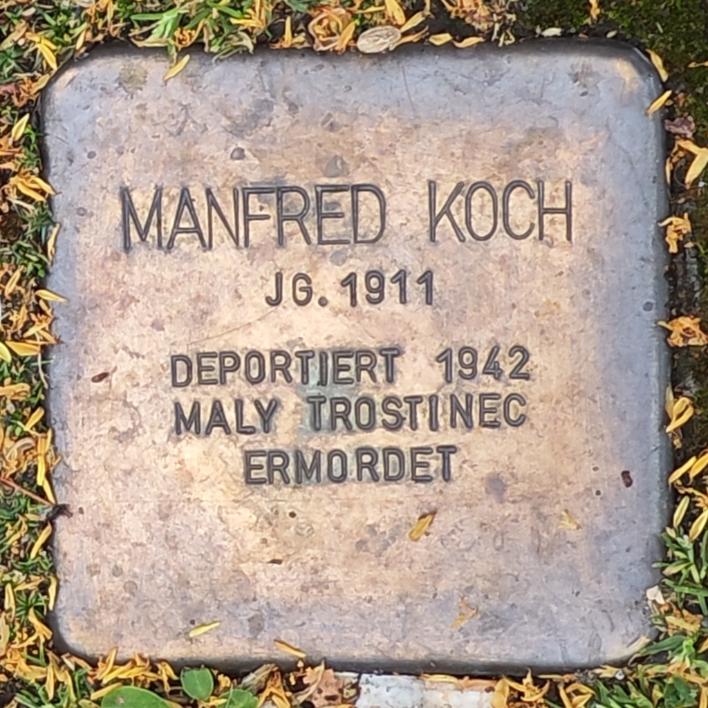 Stolperstein für Manfred Koch (Heinrichstraße 14)