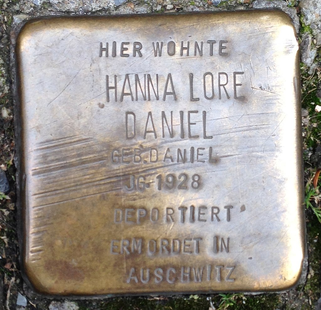 Stolperstein Haltern Rekumer Straße 5 Hanna Lore Daniel
