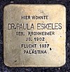 Stolperstein Meinekestr 3 (Charl) Paula Eskeles.jpg