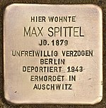 Pietra d'inciampo per Max Spittel (Eisenach) .jpg