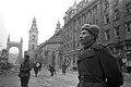 Szovjet katonák a budapesti Apponyi téren 1945-ben