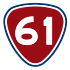 Provincial Highway 61 shield}}