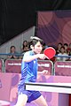 Deutsch: Tischtennis bei den Olympischen Jugendspielen 2018; Tag 9, 15. Oktober 2018; Mixed, Finale, Mixed-Doppel – Miu Hirano (JPN) gegen Sun Yingsha (CHN) 2:3 English: Table tennis at the 2018 Summer Youth Olympics at 15 October 2018 – Mixed Final, Mixed-Double – Miu Hirano (JPN) Vs Sun Yingsha (CHN) 2:3