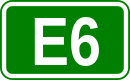 Zeichen der Europastraße 6