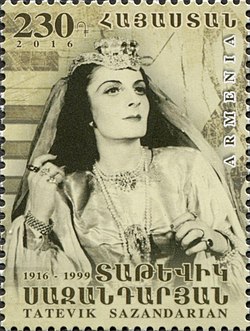 Tatevik Sazandarian 2016 stamp of Armenia.jpg
