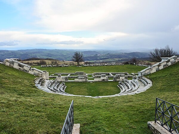 Samnite theater in Pietrabbondante, Molise, Italy