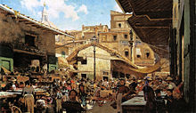 Telemaco Signorini, Mercato Vecchio a Firenze 1882-83 39x65,5 cm.jpg