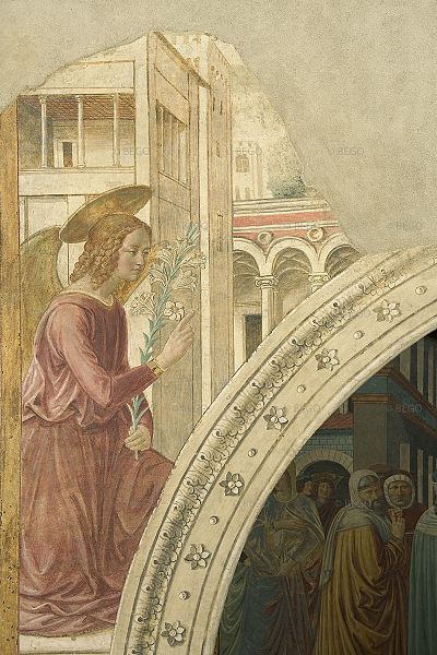 File:The Annunciation of the Archangel Gabriel to the Virgin, Tabernacle of the Visitation, Benozzo Gozzoli Museum, Castelfiorentino..jpg