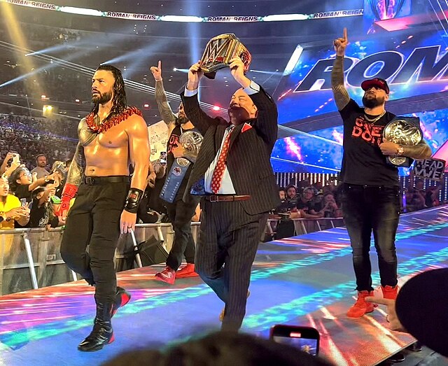 The Bloodline at WrestleMania 38.