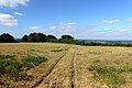 Interior of Horton Camp hillfort near Horton, Gloucestershire.