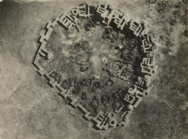 Aerial view of Mohammed Abdullah Hassan's main fort in Taleh, the capital of his Dervish movement