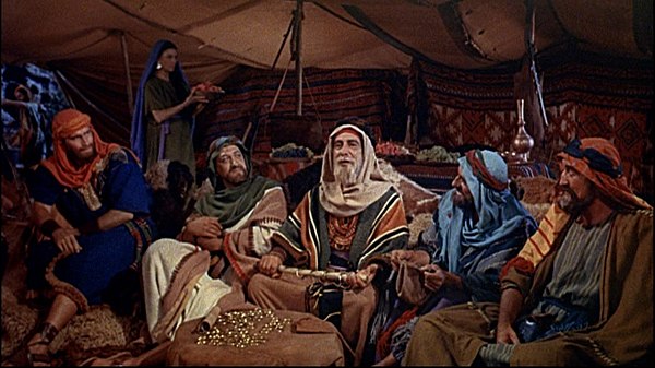Franz (center) in the trailer for The Ten Commandments
