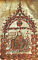 منمنمة أرمنية لوالدة الإله من القرن العاشر.