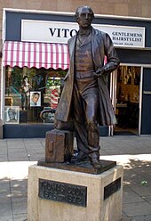 James Walter Butler: Thomas-Cook-Statue, Leicester, 1993