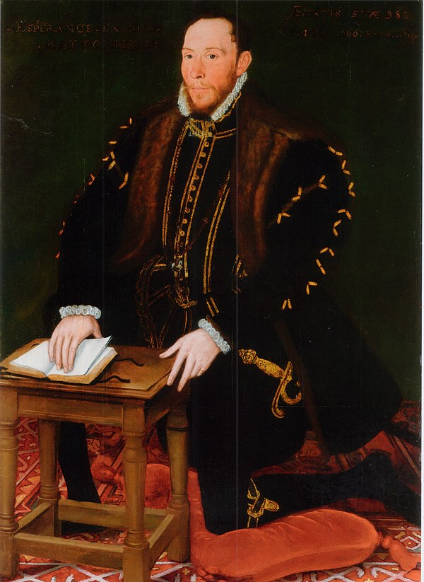 Thomas Percy, Earl of Northumberland by Steven van der Meulen, 1566.