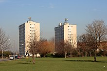 Thornaby Tower Blocks, currently being demolished[8]