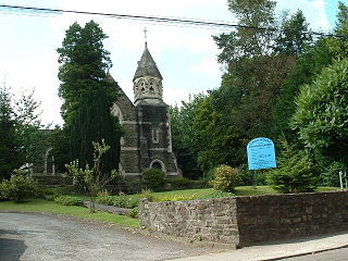 Tondu village in Bridgend County Borough, Wales, United Kingdom