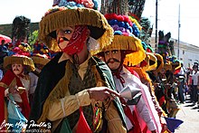 Toro Huaco dancers in Diriamba, Carazo. Toro Huaco.jpg