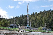 In British Columbia, teams encountered a Roadblock involving Haida totem poles in Haida Gwaii. TotemPoles-HaidaHeritageCentre.jpg