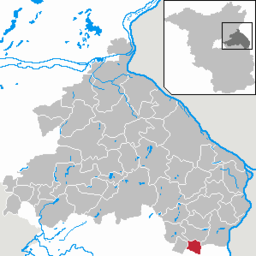 Läget för kommunen Treplin i Landkreis Märkisch-Oderland