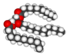 एक ट्राईग्लीसराइड अणु