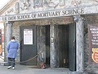 Undertaker U. entrance U.R. Dade School of Mortuary Science.jpg