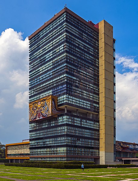 File:UNAM administration building, Ciudad Universitaria.jpg