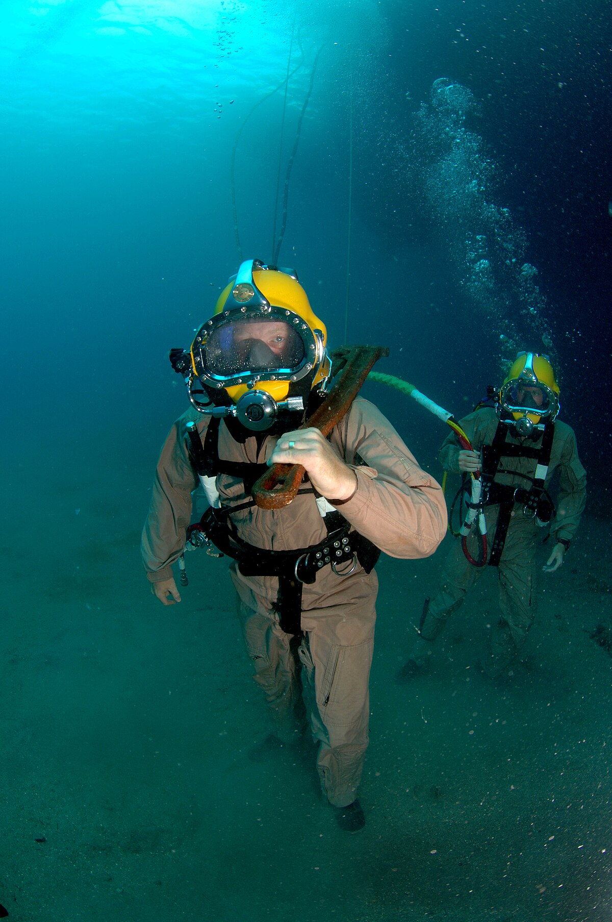 送気式潜水 - Wikipedia