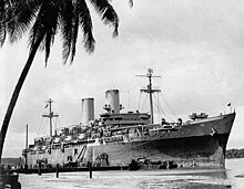 USS General William Mitchell collided with Sirdhana in 1960 USS General William Mitchell (AP-114) moored at Pavuvu, Russell Islands, in November 1944 (26-G-4111).jpg