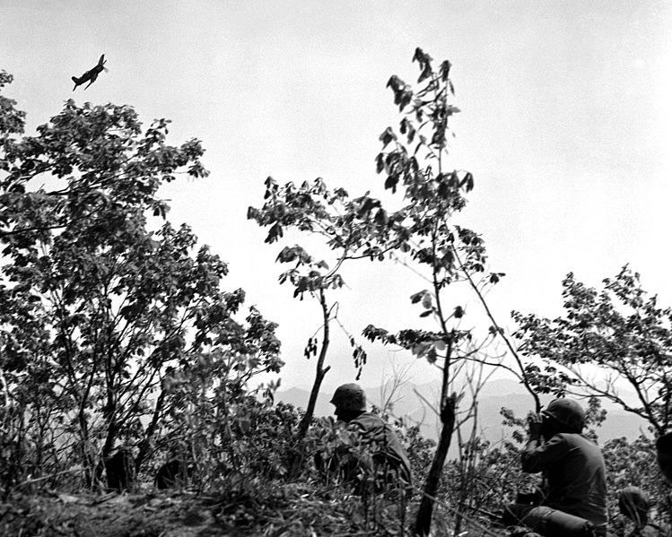 File:US Marine Corps forward air controllers in Korea 1951.JPEG
