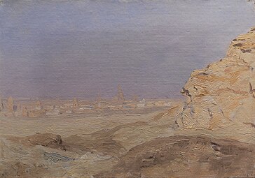 Laurits Tuxen, Udsigt mod Cairo, 1889, Statens Museum for Kunst