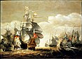 Seeschlacht bei Lowestoft, Gemälde von Hendrik van Minderhout