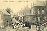 La rue de l'abreuvoir en 1907.