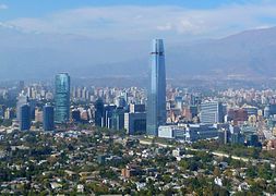 Sanhattan, finanční centrum Santiago de Chile, jeden z nejcharakterističtějších bodů Manhattanizace.