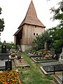 Čeština: Zvonice u kostela svatého Šimona a Judy ve Viticíh (okres Kolin). English: Bell tower of the Church of St. Simeon and Jude in Vitice village, Kolín District, Czech Republic.