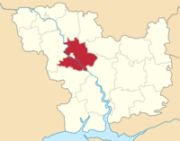 Вазьнясенскі раён на мапе