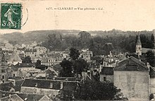 Vue générale de Clamart au XIXe siècle.