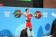 Deutsch: Gewichtheben bei den Olympischen Jugendspielen 2018; Tag 2, 10. Oktober 2018; Jungen 62 kg English: Weightlifting at the 2018 Summer Youth Olympics at 8 October 2018 – Boys' 62 kg