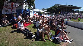 Crowd in a Test match Between England and New Zealand in Basin Reserve in 2008