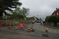 Kemming Road, seen closed to traffic during the street party for the Diamond Jubilee of Queen Elizabeth II, which took place in Whitwell, Isle of Wight in June 2012.