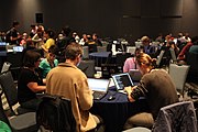 English: Hackathon at Wikimania 2015