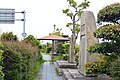 大和川右岸の築留にある「大和川治水記念公園」、記念碑や中甚兵衛の像がある