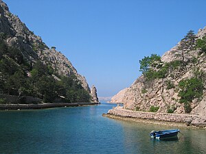 Zavratnica, bay near Jablanac, Croatia (Adriatic sea)