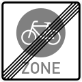 Sign 244.4 End of a bicycle zone