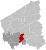 Zonnebeke West-Flanders Belgium Map.svg