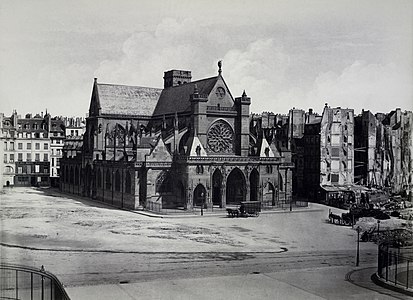 Church Photographed in the 1850s, before rebuilding of belfry